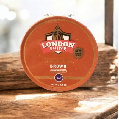 LONDON SHINE WAX BROWN TIN 50ML