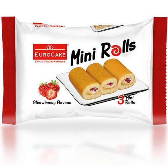 EUROCAKE MINI SWILL ROLL STRAWBERRY